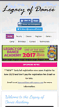 Mobile Screenshot of legacyofdance.com
